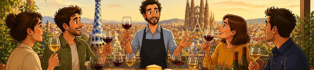 Deleita tus sentidos: Cata de vinos y quesos en Barcelona