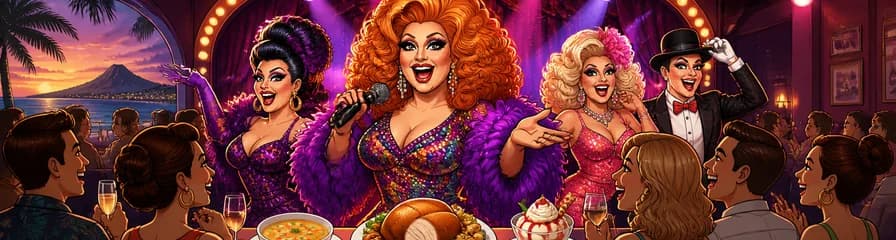 Espectáculo de comedia Drag en Music Hall Tavern con cena en Tenerife