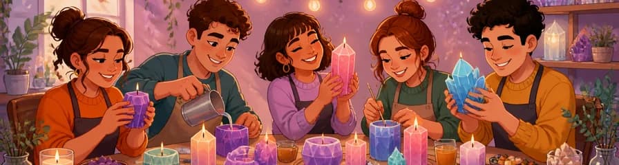 Crea tus propias velas con forma de gemas y cuarzos
