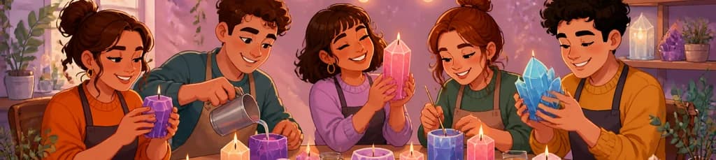 Crea tus propias velas con forma de gemas y cuarzos