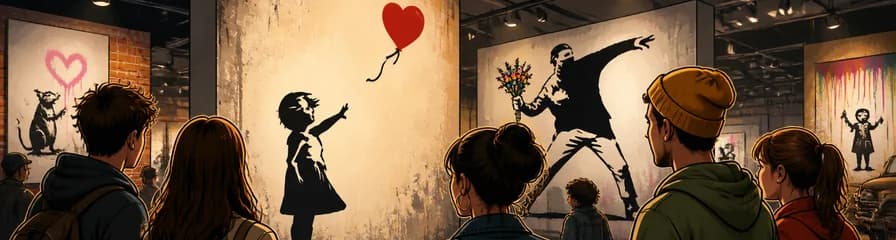 Una inmersión en el universo del arte urbano de Banksy en Barcelona