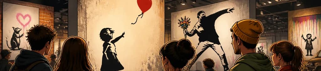 Una inmersión en el universo del arte urbano de Banksy en Barcelona