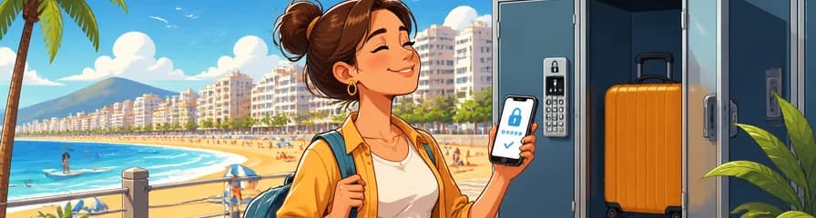 Servicio de consigna de equipaje en la Playa de Las Canteras, Gran Canaria