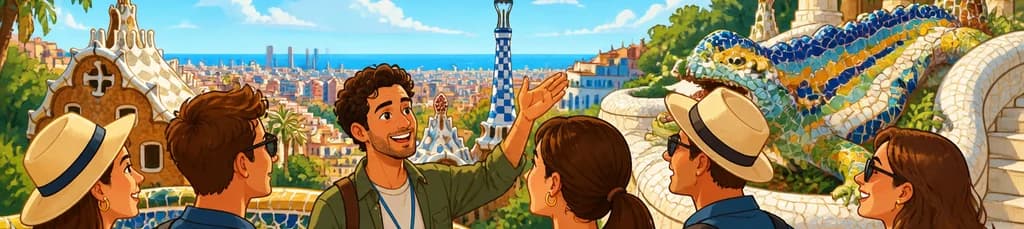 Visita guiada premium en grupo al Park Güell de Barcelona