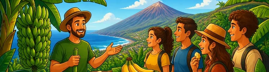 Excursión por la plantación ecológica de plátanos de Tenerife