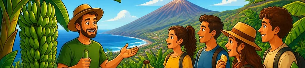 Excursión por la plantación ecológica de plátanos de Tenerife