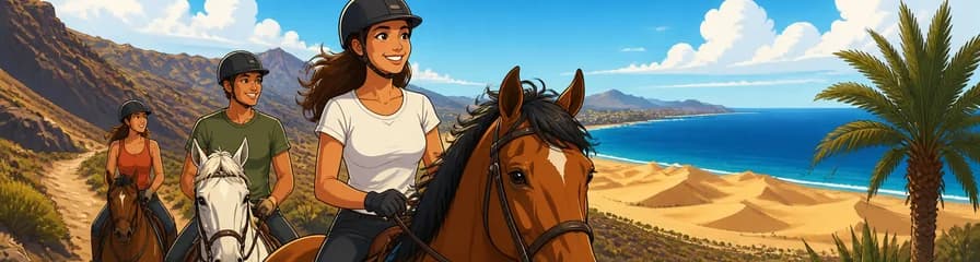 Inmejorable paseo a caballo de dos horas por Gran Canaria