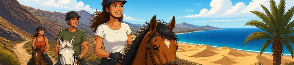 Inmejorable paseo a caballo de dos horas por Gran Canaria