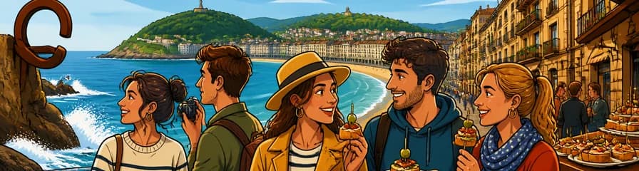 Excursión de un día completo a los encantos y la gastronomía de San Sebastián, con salida desde Pamplona