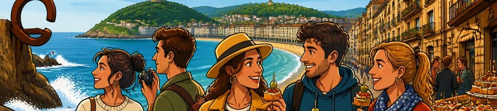 Excursión de un día completo a los encantos y la gastronomía de San Sebastián, con salida desde Pamplona