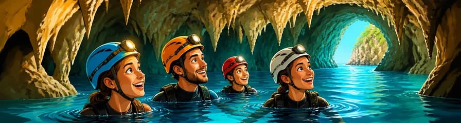 Aventura de natación y espeleología en la Cova des Coloms
