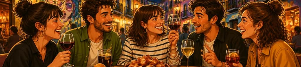 Recorrido de tapas y cata de vinos en el barrio de Malasaña para grupos reducidos