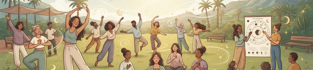 Conexión celestial: Astrología, respiración y danza en la naturaleza