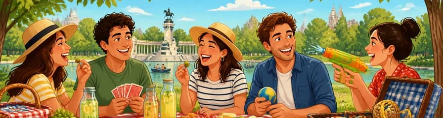 Disfruta de una experiencia de pícnic en Madrid con juegos y aperitivos
