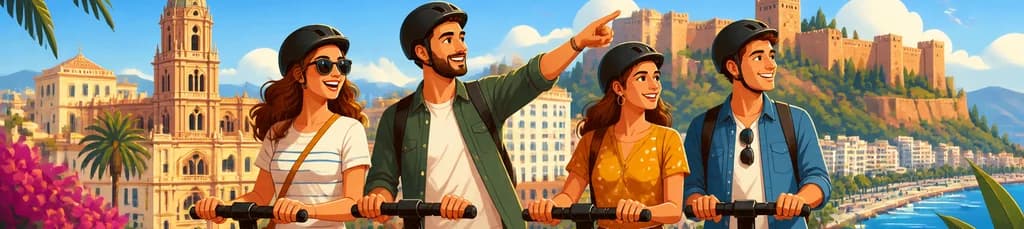 Exploración en Segway de los sitios más emblemáticos de Málaga