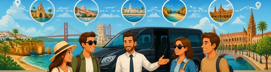 Servicios de Traslados Privados: Conexiones entre Faro, Lisboa, Sevilla, Lagos y Albufeira (El precio varía)