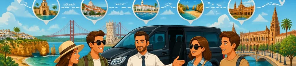 Servicios de Traslados Privados: Conexiones entre Faro, Lisboa, Sevilla, Lagos y Albufeira (El precio varía)