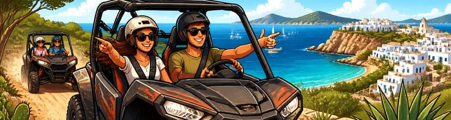 Recorrido turístico en buggy por Santa Eulalia, Ibiza