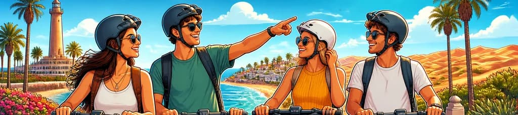 Alquiler de patinete eléctrico Kick Start: Descubre Playa del Inglés y Maspalomas