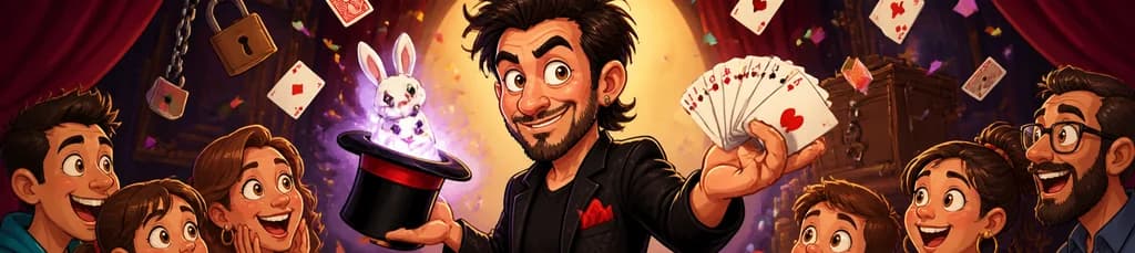 Un show de magia y humor impredecible con Gerardo Martínez