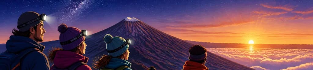 Ascenso nocturno al pico del Teide (3718m) para contemplar el amanecer desde los 3200m