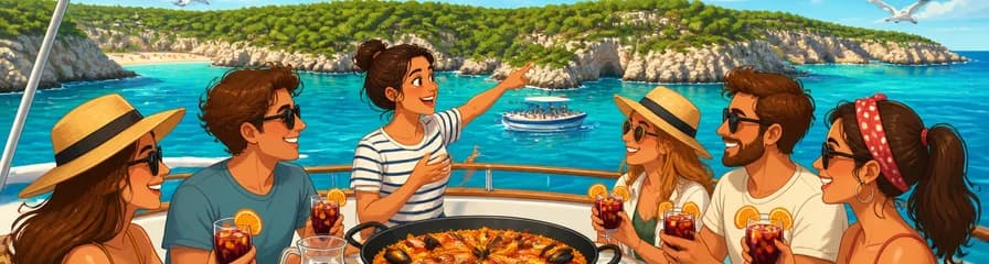 Aventura náutica privada de 8 horas: excursión en barco por Menorca con salida desde Cala Galdana