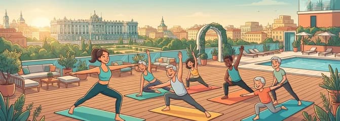 Sesión de Pilates en The Social Hub Madrid