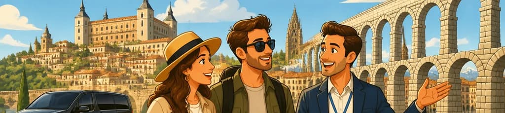 Excursión privada a Toledo y Segovia con recogida en el hotel de Madrid