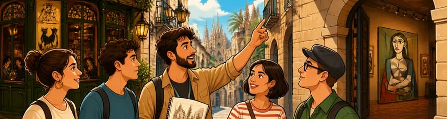 Recorrido a pie por Barcelona y visita al Museo Picasso