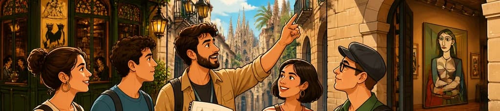 Recorrido a pie por Barcelona y visita al Museo Picasso