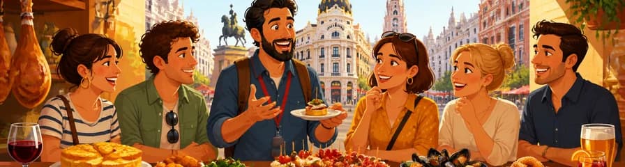 Recorrido privado por la cultura culinaria madrileña con un guía local