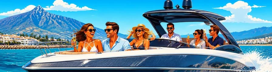 Tres horas de navegación en un yate privado por Marbella