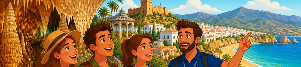 Descubre las Cuevas de Nerja y la Costa Tropical en una excursión de un día desde Granada, con almuerzo opcional
