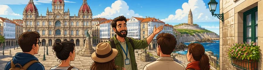 Descubre el casco antiguo de La Coruña en un tour privado a pie de dos horas