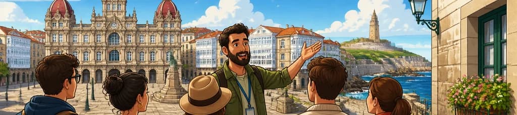 Descubre el casco antiguo de La Coruña en un tour privado a pie de dos horas
