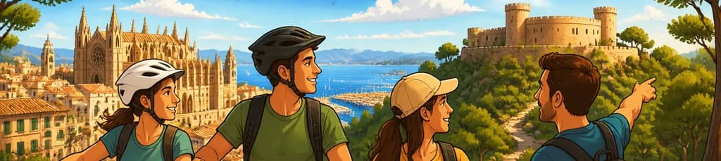 Exploración privada en bicicleta por los puntos de interés más destacados de Palma de Mallorca