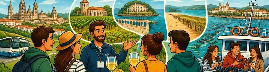 Escapada a Rías Baixas con visita a bodega y opción de paseo en barco con degustación de mejillones