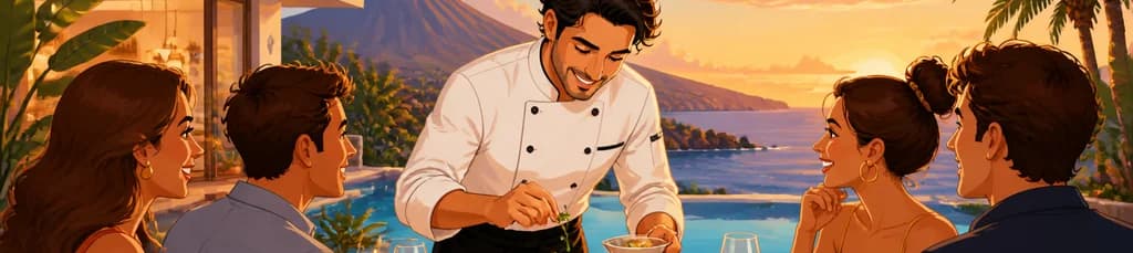 Disfrute de un chef privado en su villa de Tenerife