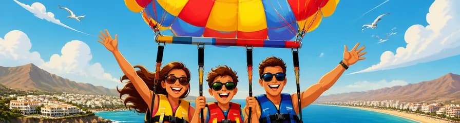 Vuela en parasail sobre Taurito, Mogán o Playa del Inglés