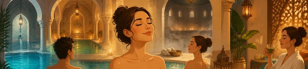 Ritual de Baño Árabe de 90 Minutos en Hammam Al Ándalus Puerta de Hierro
