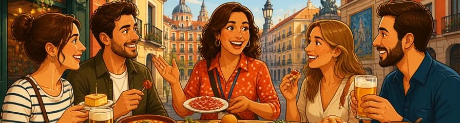 Recorrido privado gastronómico por el casco antiguo de Madrid con degustación de comida tradicional española