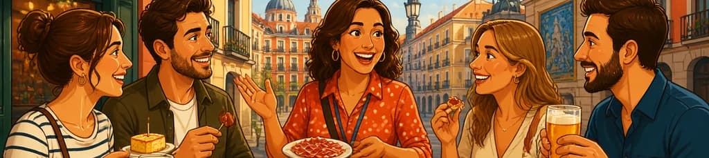 Recorrido privado gastronómico por el casco antiguo de Madrid con degustación de comida tradicional española