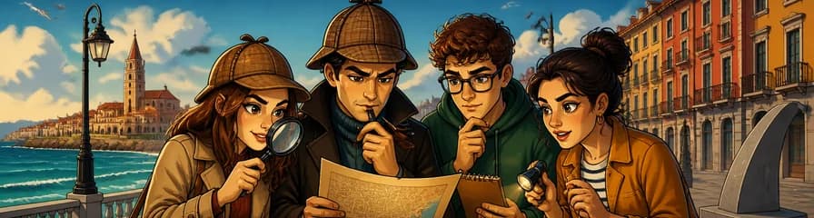 Aventura autoguiada de misterio y asesinato de Sherlock Holmes en Gijón