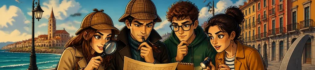 Aventura autoguiada de misterio y asesinato de Sherlock Holmes en Gijón