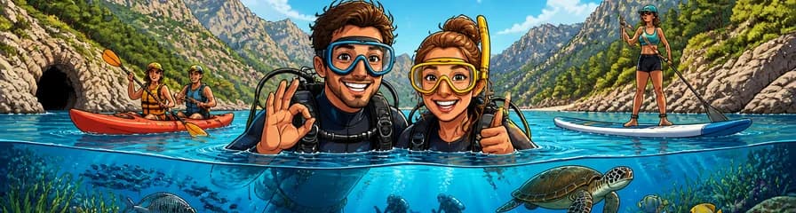 Experiencias de aventura acuática en Tuent Adventure: buceo, snorkel y alquiler de kayak/SUP
