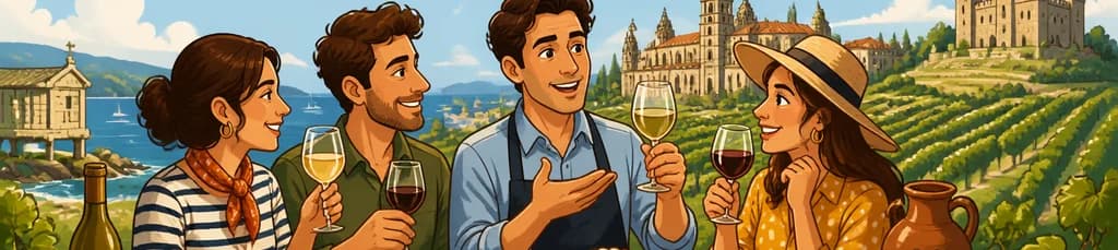 Recorrido privado de cuatro días por la gastronomía y los caldos de Galicia