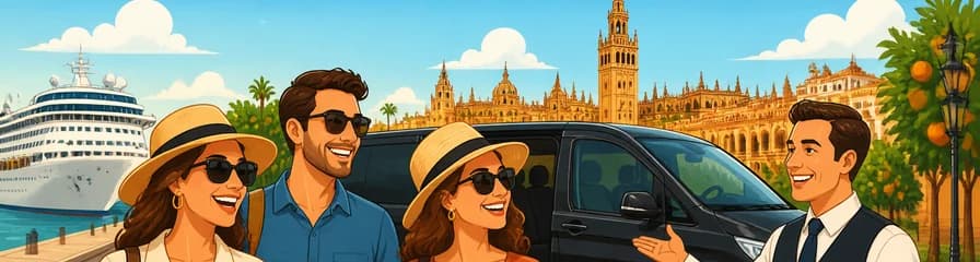 Excursión de un día en Cádiz con transporte privado a Sevilla