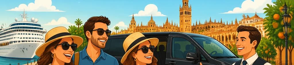 Excursión de un día en Cádiz con transporte privado a Sevilla