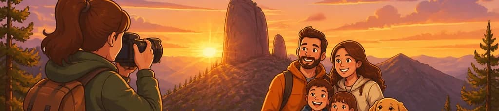 Sesión de fotos en el Roque Nublo, en la localidad de Tejeda