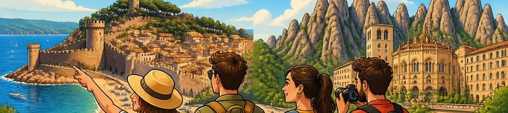 Aventura desde Barcelona: excursión a Montserrat y Tossa de Mar